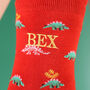 Personalised Novelty Dinosaur Socks Gift, thumbnail 2 of 2
