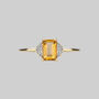 Citrine Ornamental Ring In Silver Or Gold, thumbnail 6 of 6