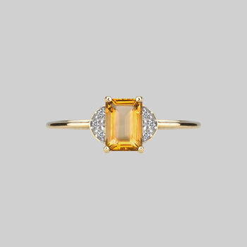 Citrine Ornamental Ring In Silver Or Gold, 6 of 6