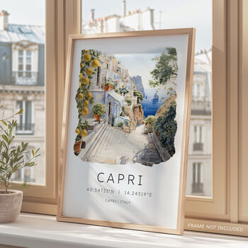 Travel Poster Of Capri, 2 of 7