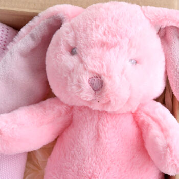 Personalised Pink Gift Set With Bunny Soft Toy, 2 of 5