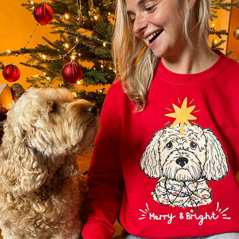 Personalised Merry And Bright Christmas Jumper, 3 of 12