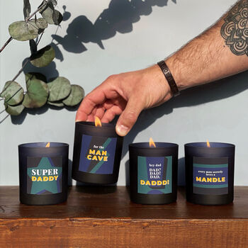 Personalised Mandle / Man Candle: Gift For Men, 2 of 3