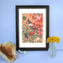 Japanese Orange Butterfly Print, thumbnail 1 of 2