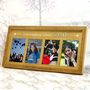 Natural Wood Friends Personalised Photo Frame Gift, thumbnail 1 of 2