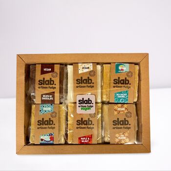 Six Vegan Classics Fudge Slab Display Box, 2 of 7