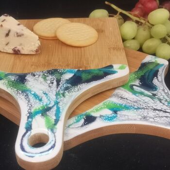 Resin Art, Cheese And Nibbles Serving Board Zesty, 2 of 2
