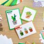 Hello House Plants! Greeting Card Making Kit | Succulents Cactus Plant Pot, thumbnail 7 of 7