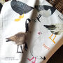 'Honkers' Illustrated Bird Tea Towel, thumbnail 1 of 5