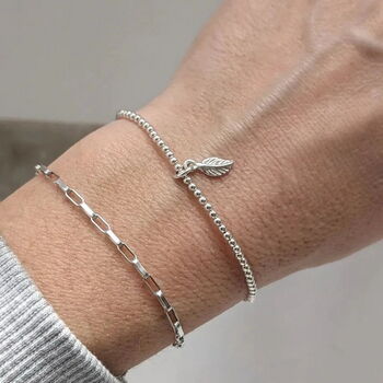 Sterling Silver Open Link Chain Bracelet, 5 of 9