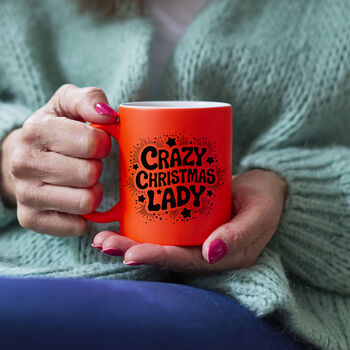 Crazy Christmas Lady | Christmas Mug, 5 of 5