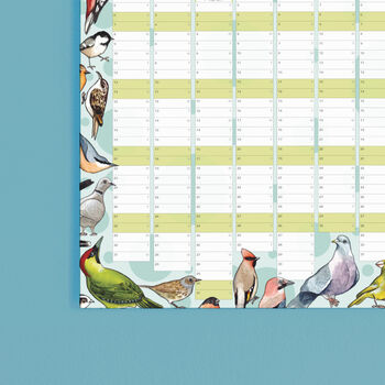 2024 Garden Birds Wall Calendar And Year Planner, 4 of 5