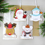 Set Of Four Christmas Characters Hanging Decorations, thumbnail 5 of 6