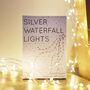 Plug In Silver Wire Waterfall String Lights, thumbnail 3 of 6