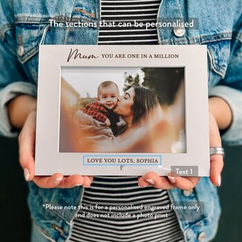 Mum Personalised Photos Frame Mothers Day Gift, 5 of 12