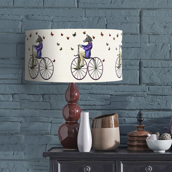 Zebra On Bicycle Lamp Shade, 2 of 4