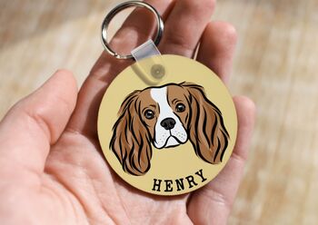 Cavalier King Charles Spaniel Keyring, 2 of 6