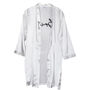 White Embroidered Bride Dressing Gown, thumbnail 2 of 3