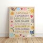 I Am Kind Affirmations Print, thumbnail 1 of 2