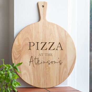 Personalised Wooden Family Pizza Board, 2 of 4