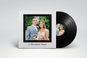 Personalised Seven Inch Wedding Vinyl Record, 5 of 8