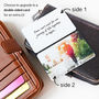 Personalised Wallet Or Purse Photo Cards, thumbnail 3 of 6