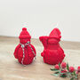 Festive Red Snowman Christmas Candle Decoration, thumbnail 1 of 6
