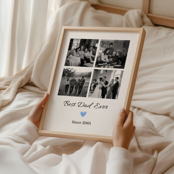 Personalised Best Dad Photo Collage Frame, 5 of 7