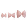 Luxury Small Christmas Bow In Pink Blush Velvet, thumbnail 4 of 4