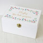 Personalised Fairytale Floral White Wooden Keepsake Box, thumbnail 6 of 11