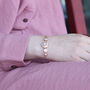 Adjustable Slider Heart Love Rose Fold Bracelet, thumbnail 3 of 3