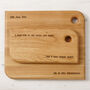 Personalised Solid Oak Serving Board, thumbnail 3 of 10