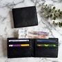 Slim Black Leather Wallet Rfid Blocking, thumbnail 2 of 3