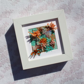 Turquoise Embroidered Coral Reef, 7 of 7