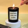 Good Luck With Exams Candle Gift For Student, thumbnail 1 of 5
