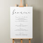 Elegant Wedding Cake Menu Sign 'Samantha', thumbnail 3 of 9