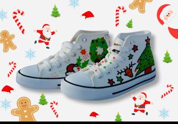 Doodle My Shoe, Customise Your Own Trainers! Doodle And Wash Kids Shoes! Ideal Xmas Gift/ Perfect Christmas Gift, 6 of 11