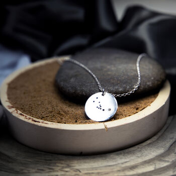 Your Own Zodiac Constellation Silver Necklace Keepsake, 3 of 5