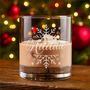 Christmas Snowflake Tumbler Glass With Chocolate Tree And Coaster Gift Boxed Set, thumbnail 3 of 7