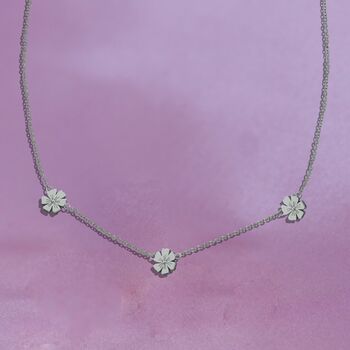 Triple Daisy Chain Necklace, 4 of 10