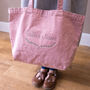 Personalised Botanical Embroidered Cotton Tote Bag, thumbnail 3 of 6