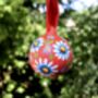 Ceramic Bauble Hand Painted Daisies Perfect Christmas Gift, thumbnail 6 of 6