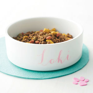 personalised cat food bowls