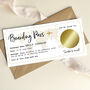 Personalised Boarding Pass Scratch And Reveal Gift Voucher: Gold Circle Design, thumbnail 7 of 10