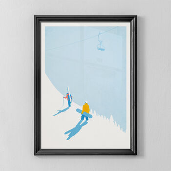 Personalised Ski And Snowboard Art Print, 5 of 9