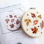 Autumn Leaves Hand Embroidery Kit, thumbnail 4 of 6