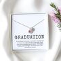 Graduation Gift, Personalised Initial And Birthstone Necklace, thumbnail 1 of 6