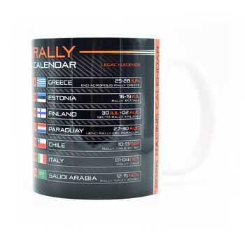 World Rally 2026 Racing Calendar Mug, 4 of 6