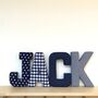 Navy Blue Fabric Letters, thumbnail 11 of 12