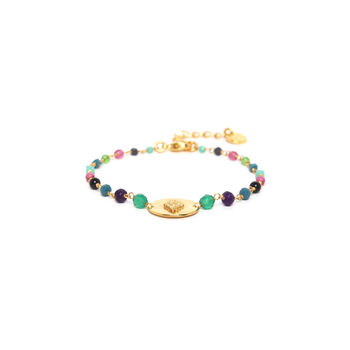 Dream Catcher Looped Beads Bracelet Green, 2 of 3